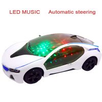 3D LED Car Toys Flashing Light Car Toys Avoid Obstacles Automatically Turn Music Sound Electric Toy Car Kids Children Gift Toy