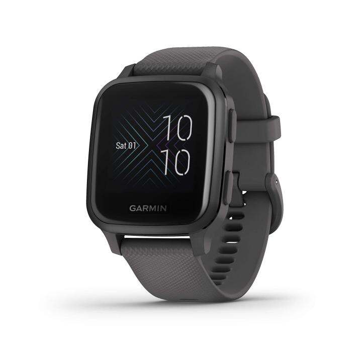 Garmin 010 02427 00 Venu Sq GPS Smartwatch with Bright