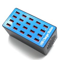 Mobile Phone High Power 100W Intelligent 20 Port USB 5V 20A Charger Head Universal Mobile Phone Charging Station