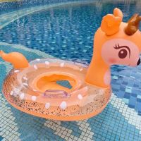 Swimming Ring with Handle Inflatable Thickened Life Buoy Childrens Inflatable Floating Ring Water Amusement Pool Accessories