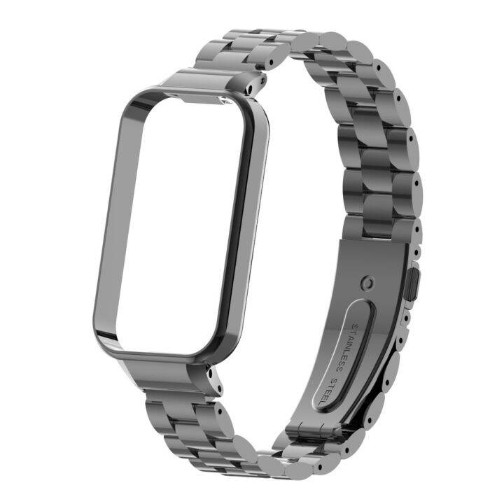 สำหรับสายรัด-xiaomi-redmi-smart-band-2กำไลโลหะสแตนเลสสตีลสายนาฬิกาข้อมือ-สายรัดเคสสำหรับ-redmi-band-2