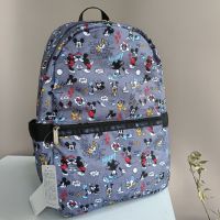 Lesportsac Music Poetry Co-Branded Cartoon Backpack Backpack กระเป๋าเป้สะพายหลัง 3504