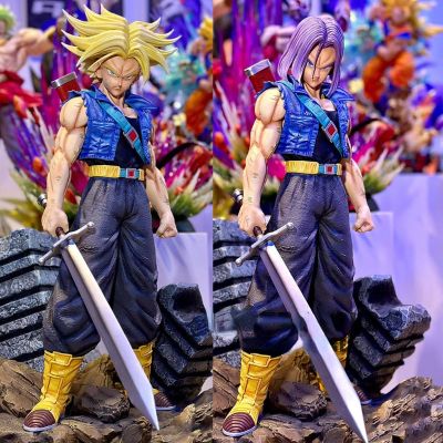 ZZOOI In Stock Anime Dragon Ball Z Future Trunks Figure Trunks Action Figures 28cm PVC Statue Collection Model Toys for Children Gifts