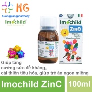 Siro Imochild ZinC bổ sung kẽm lysin vitamin giúp bé ăn ngon tăng sức đề
