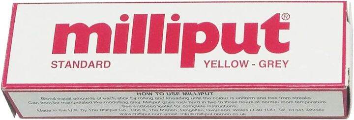 Milliput Fine Grade Silver Grey 2 Part Epoxy Putty 44011 | Paul's Scale