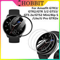 2ชิ้นฟิล์มบางสำหรับ Amazfit GTR3 GTR2/GTR 3/2 GTS3 2e Gts/GTS2 Mina/bip S/lite/u Pro GTR2e GTS2e ป้องกันหน้าจอขอบโค้ง3D