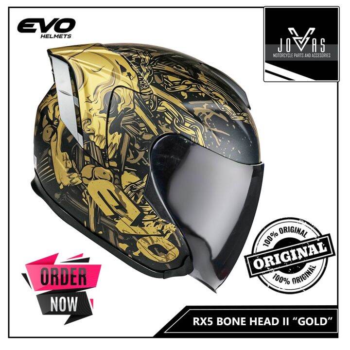 EVO HELMETS HALF FACE HELMET BONEHEAD 2 Lazada PH