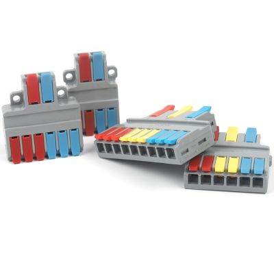 hot❧◇  Conductor Splicing Wiring Wire Cable Connectors  Push-in Terminal Block with Lever 6mm2