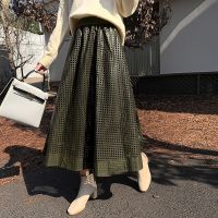 【CW】 Hollow Out Leather Skirt 2023 Loose Ladies Female Waist Skirts  L511