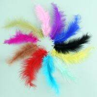 【JH】 Turkey hair tip tail down feather bobo ball stuffed teasing cat stick turkey accessories