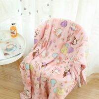 [High-end blanket] ผ้าห่มสักหลาดสีชมพูสำหรับเด็กผู้หญิงญี่ปุ่นผ้าห่มห้องนอนโซฟาลายการ์ตูนผ้าห่มผ้าสักหลาดที่ให้ความอบอุ่นใส่สบายผ้าคลุมเวลาเดินทางของขวัญ