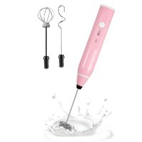 Mini Electric Handheld Milk Frother Electric Blender with USB Electrical Maker Whisk Mixer for Milk Frother Cappuccino White