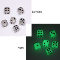 5PCS 14mm 6 Sided Noctilucent Dice Round Corner Bar KTV Entertainment Luminous Game Drinking Acrylic Digital Dice