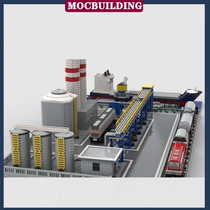 city-train-chemical-plant-model-building-block-assembly-moc-town-ship-building-puzzle-collection-series-toys