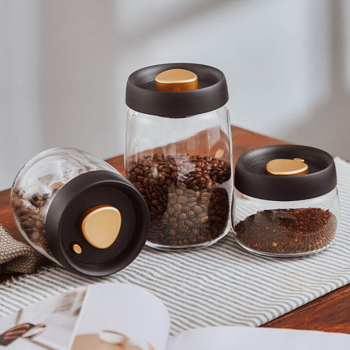 vacuum coffee bean storage container