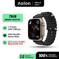 [ ลด 50 บ. คุยกับเรา]Aolon TW8 Smart Watch 2023 รุ่นใหม่รองรับการว่ายน้ำรองรับภาษาไทยวัดออกซิเจนในเลือดหน้าปัดแบบกำหนดเองสนับสนุน NFC นาฬิกากันน้ำที่สามา ติดตามกีฬาสำหรับ Android IOS สมาร์ทวอท์