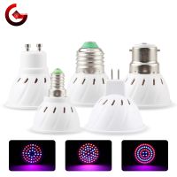 Led Grow หลอดไฟ E27 E14 GU10 MR16 B22 220V Hydroponic Growth Light 3W 4W 5W Full Spectrum สำหรับดอกไม้พืช Hydroponic Growing โคมไฟ *