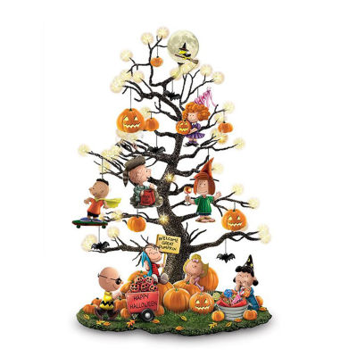 Its The Great Pumpkin Illuminated Halloween Tree Resin Desktop LED LightOrnamentHalloween Party Home DecorationIts The Great Pumpkin, Illuminated, Halloween Tree, Resin Desktop LED Light