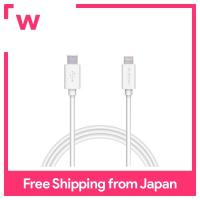 Elecom Type-C to Lightning Cable (USB PD Compatible) Lightning iPhone Charging Cable Soft Type [Compatible with iPhone 13 / 12 / SE (2nd Generation)] Apple Certified Product 1.5m White Face MPA-FCLY15WF