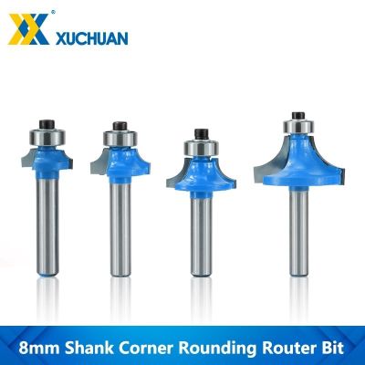 ไม้ Router Bit Corner Rounding Router Bit 8mm Shank สําหรับเครื่องมืองานไม้ทังสเตนคาร์ไบด์มิลลิ่งคัตเตอร์รอบเราเตอร์บิต