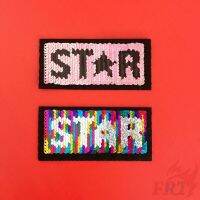 แผ่นป้ายลายดาวสำหรับตกแต่งบ้าน 1 ชิ้น（☸ Letter Sequins Patch ☸） 5211028☃◕