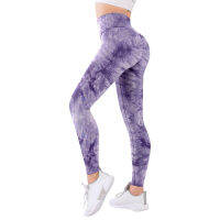 Pihu-1Tie-dye พิมพ์ Leggings กางเกงโยคะยืดกีฬา Leggings เอวสูงถุงน่องการบีบอัดยิมกีฬา Push Up วิ่งออกกำลังกาย Pantsd48-58