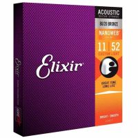 Elixir Nanoweb Guitar Strings 11027 11002 11052 Acoustic Brass Electric Guitar