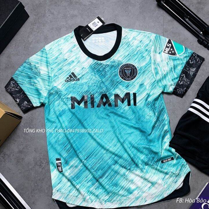 【Ready Stock】Inter Miami Blue 2023 Soccer Jersey Set Polyester Fabric Ready to ship within 48