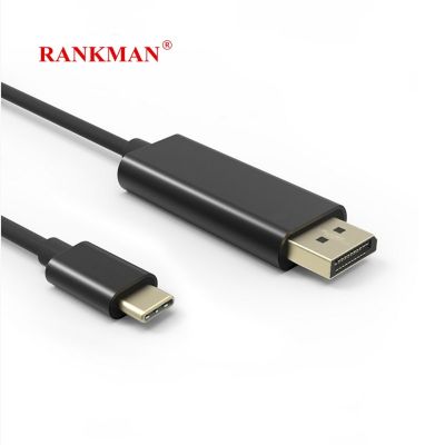 Rankman Type-C Thunderbolt 3 to DP Display Port 4K Displayport Cable for Macbook Huawei P30 Dock Samsung S20 Dex TV Monitor