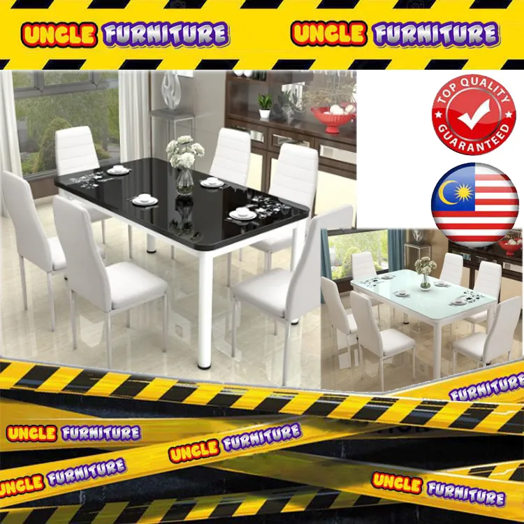 Simple Modern Rectangle Tempered Glass, 100 Dining Table Sets For 6