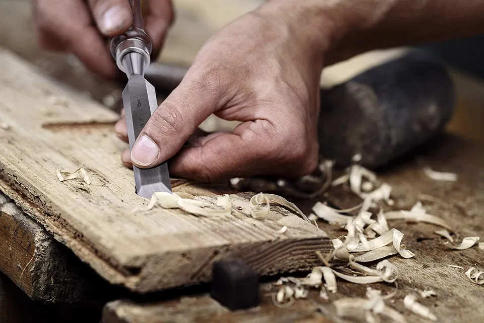 Premium 6Pcs Wood Chisel Tool Sets Woodworking Carving Chisel Kit