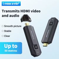 ตัวแปลง AV ต่อดองเกิลตัวรับสัญญาณเครื่องส่งสัญญาณไร้สาย HDMI 1080P สำหรับกล้องสตรีมสดทีวีแล็ปท็อปหน้าจอโปรเจคเตอร์