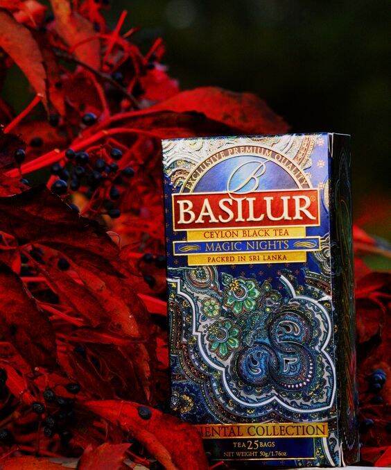 Basilur ceylon black tea magic nights (ชาดำชนิดใบ) ขนาด( 20 Tea bags x