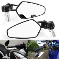 1Pair 7/8 Round Bar End Rear Mirrors Moto Scooters Rearview Mirror Side View For RC8 / R 1290 Super R/GT 990 SuperDuke