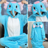 Children Pajamas Winter Sleepwear Boys Onesies Girls Pajama Set Cute Stitch Totoro Elephant Animal Kids Pyjama Pijama Homewear