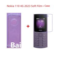 Nokia 110 4G 2023 Casing TPU Silicone Cover with Nano Explosion-proof Membrane Protective Screen Soft Film Nokia 110 4G 2023