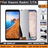 จอแสดงผลต้นฉบับสำหรับ Xiaomi R Edmi 7A เปลี่ยนหน้าจอแอลซีดีสำหรับ R Edmi 7จอแอลซีดีและหน้าจอสัมผัส Digitizer ที่มีกรอบสีดำ