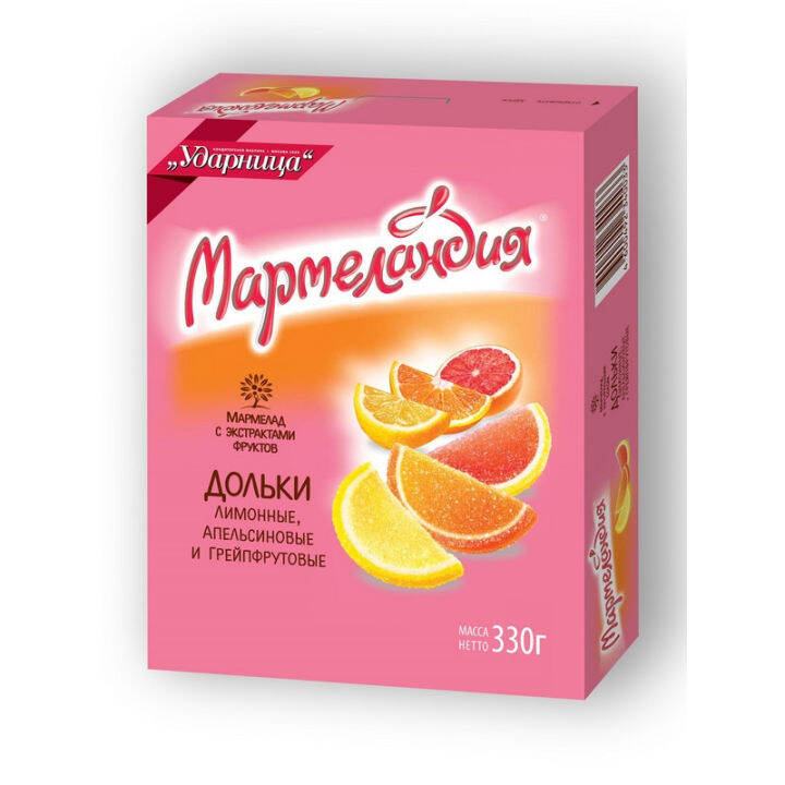 УДАРНИЦА Мармелад с экстрактом фруктов 330грамм | Lazada.co.th