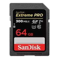 SanDisk Extreme PRO SDHXC UHS-II Cards 64 GB Speed 300 MB/s (SDSDXDK-064G-GN4IN)