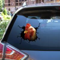 【CW】 CHICKEN STICKER  Cartoon Car Styling Wall Glass Window Door Laptop Truck Vinyl Decals