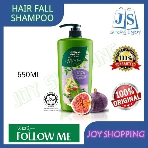 Follow Me Green Tea Hijab Hair Fall Solution pH-Balanced Shampoo 650ML ...