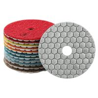 （Kvs auto parts）7ชิ้น/ล็อต3 Quot; 80Mm Diamond Dry Polishing Pad Set Sharp Type Flexible Polishing Pad For Granite Marble Quartz Polisher Grit 50 3000