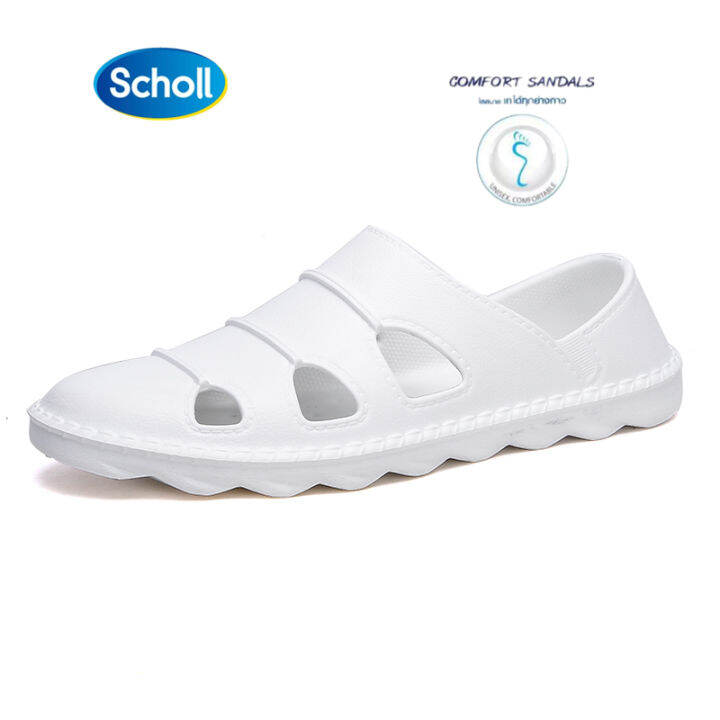 scholl-รองเท้าแตะเพื่อสุขภาพ-ชื่อร่วม-kanye-west-ye-700-รองเท้าแตะรองเท้า-mens-slip-on-shoes-รองเท้าแตะแฟชั่น-plus-size-eu39-eu46-รองเท้าขับ-cool