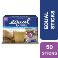 ?New arrival? Equal Classic Sweetener Sugar substitute 50 g. 50 sachets ++ อิควล คลาสสิค วัตถุให้ความหวานแทนนน้ำตาล 50 ก. 50 ซอง ?