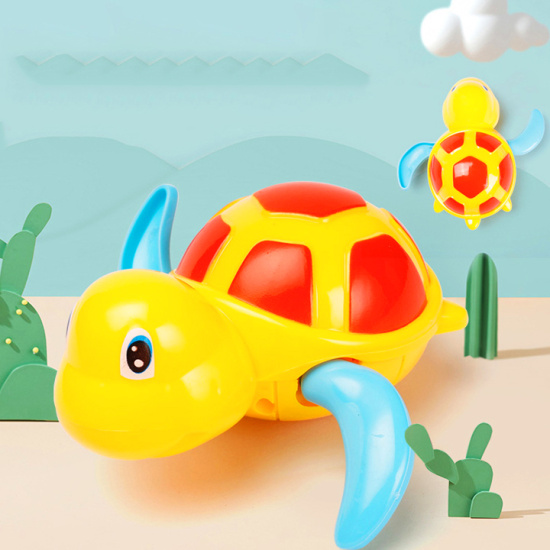 Hcmđồ chơi nhà tắm cho bé rùa bơi vặn dây cót đáng yêu bằng nhựa nguyên - ảnh sản phẩm 6
