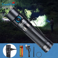 TrustFire MC3 EDC LED Flashlight 2500 Lumens Magnetic USB Rechargeable XHP50 Torch Lamp Come With 21700 5000mah Battery Rechargeable  Flashlights