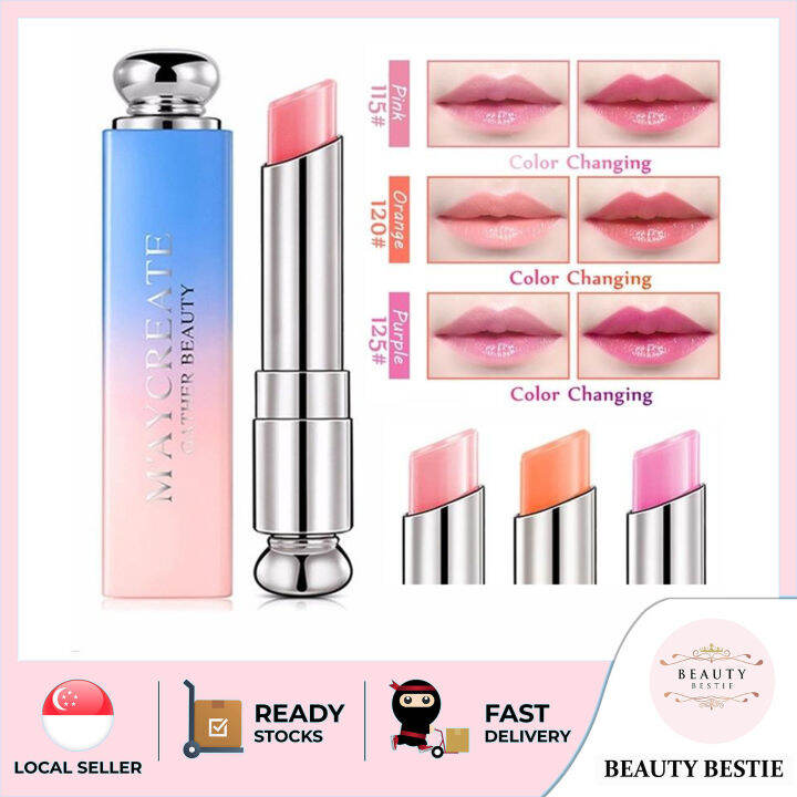 *MAYCREATE* MAGIC JELLY LIPSTICK (3.8G) SG SELLER *FAST DELIVERY* COLOR