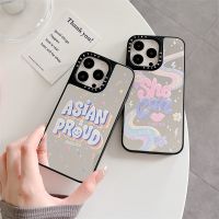 TiFY Asian &amp; Proud Mirror Case iPhone สำหรับ13 Pro MAX 12 11 Pro MAX XR X XS MAX 7/8 Plus SE2020 TPU กันกระแทกฝาครอบโทรศัพท์กลับน่ารักแฟชั่น INS สไตล์ปลอก