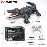 Climber 2.4Ghz รีโมทคอนโทรลจระเข้ใต้น้ำจำลองปลาว่ายน้ำตาเรืองแสงของเล่นอายุการใช้งานแบตเตอรี่ยาวนานรีโมทคอนโทรล Boat