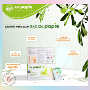 Gạc Rơ Lưỡi Dr Papie Vệ sinh răng miệng Cho Trẻ Sơ Sinh Hộp 30 gói Date Xa